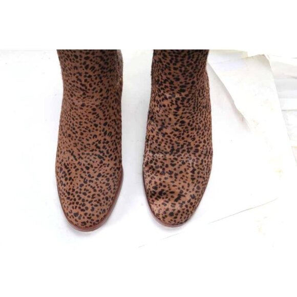 MADEWELL The Laura Chelsea Boot in Spotted Calf Hair bootie ankle boots sz 6 - Picture 2 of 9
